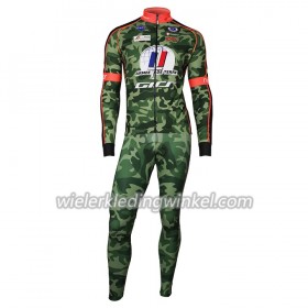 Set Fietsshirt Lange Mouw + Lange Koersbroek 2018 Armee De Terre N001